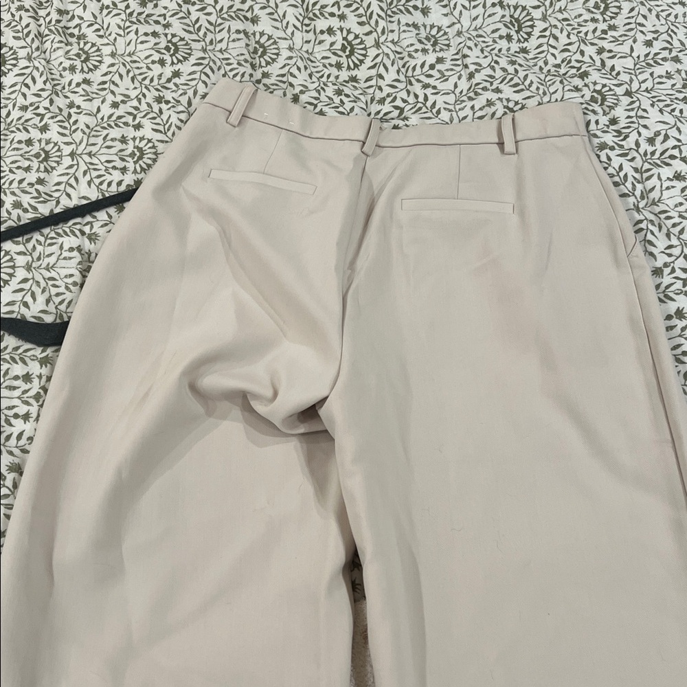 Nicole Miller Cream Wide Leg Trouser - Picture 4 of 5